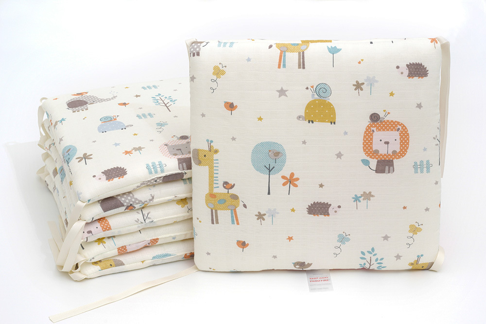 Baby crib newborn bedding anti-collision fence gauze zoo 30*30*6 whole wash