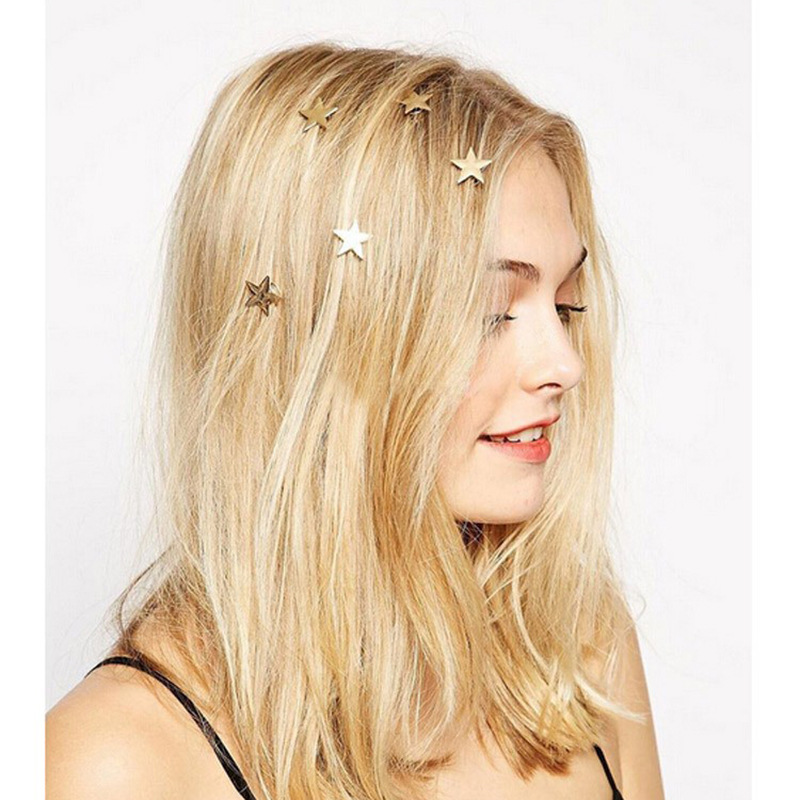 New! Korean Minimalist Star Hairpin Simple Spiral Clip Hair Decoration Disc Hair Accessories European and American Hair Accessories