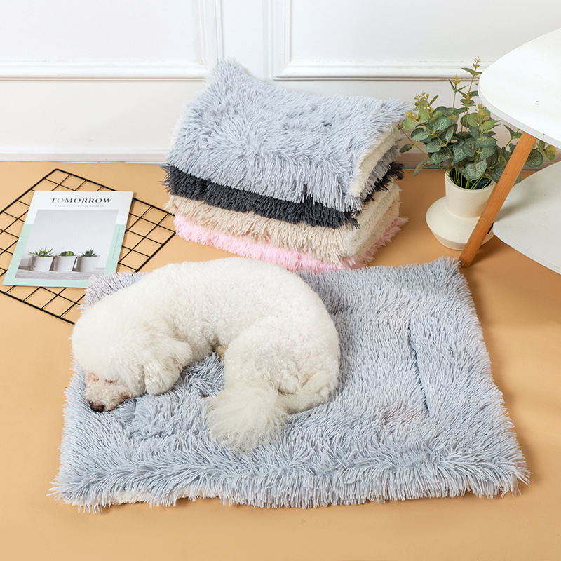 Winter warm pet mat cat Nest winter kennel cat blanket dog floor mat large dog thickened blanket