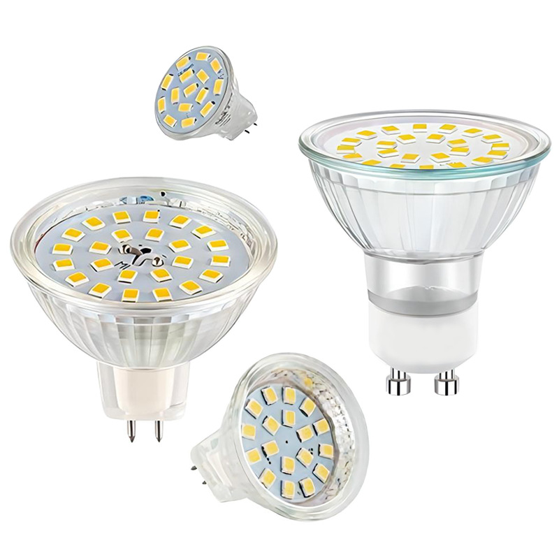 LED lamp Cup 220V12vGU5.3MR16 lamp Cup spotlight GU10 pin lamp Cup 50MM lamp Cup 3W5W7W