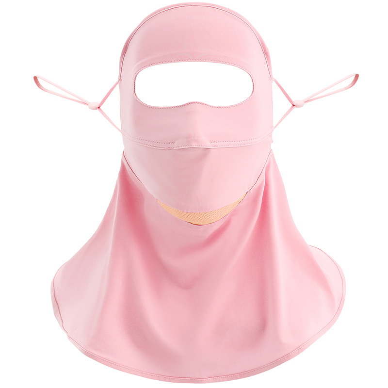 Summer sun protection mask UV protection mask enlarged neck veil forehead sunshade mask breathable face Gini