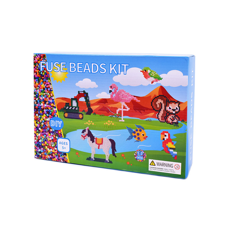 Bean Spelling Set Handmade 36 Color DIY5mm Hot Beads Fusion Bean Spelling Children's Educational Toys Puzzle Spelling Beans