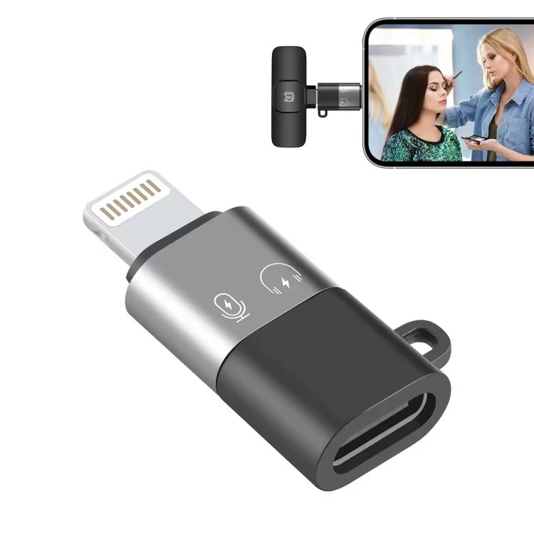 Applicable to Apple adapter OTG converter wireless microphone Typec to headset mobile phone accessories PD adapter