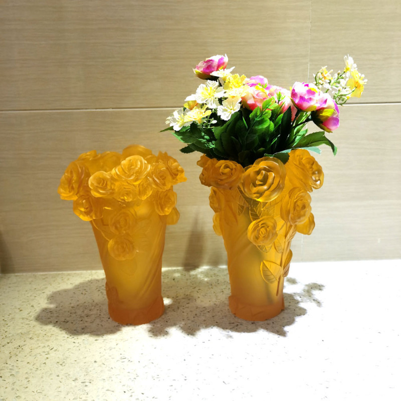 メーカー直売中東工芸品水晶香炉家庭プレゼント水晶瑠璃花瓶香薫置物|undefined