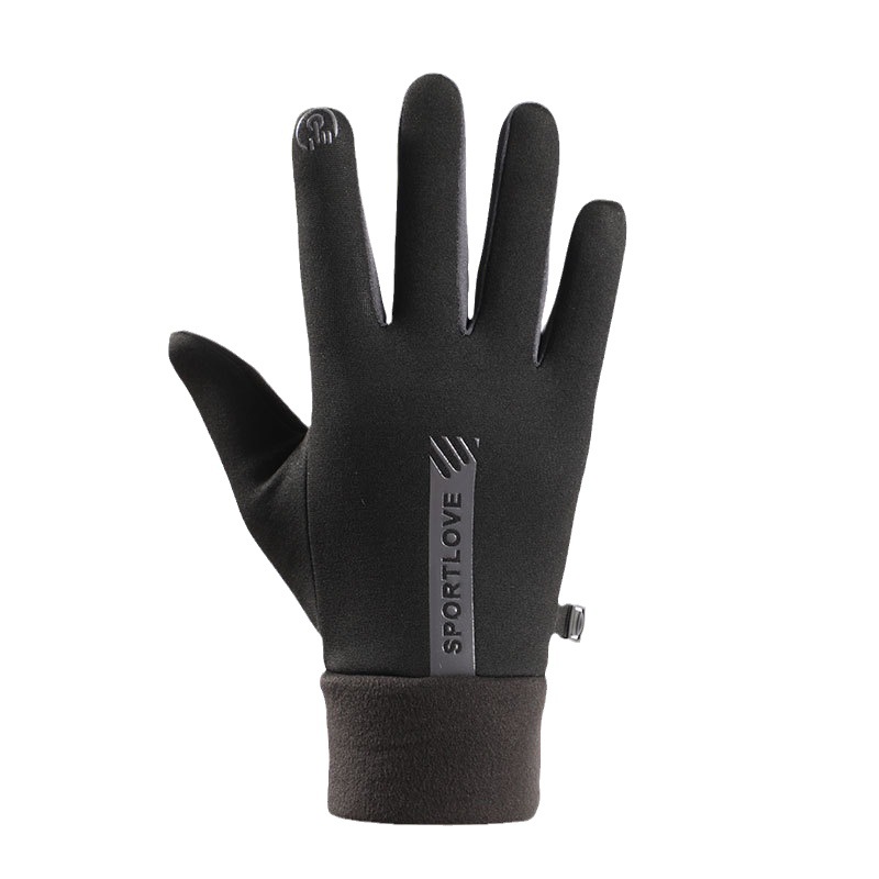 Winter Warm gloves men and women cycling windproof waterproof non-slip riding gloves fleece-lined cold-proof touch screen gloves