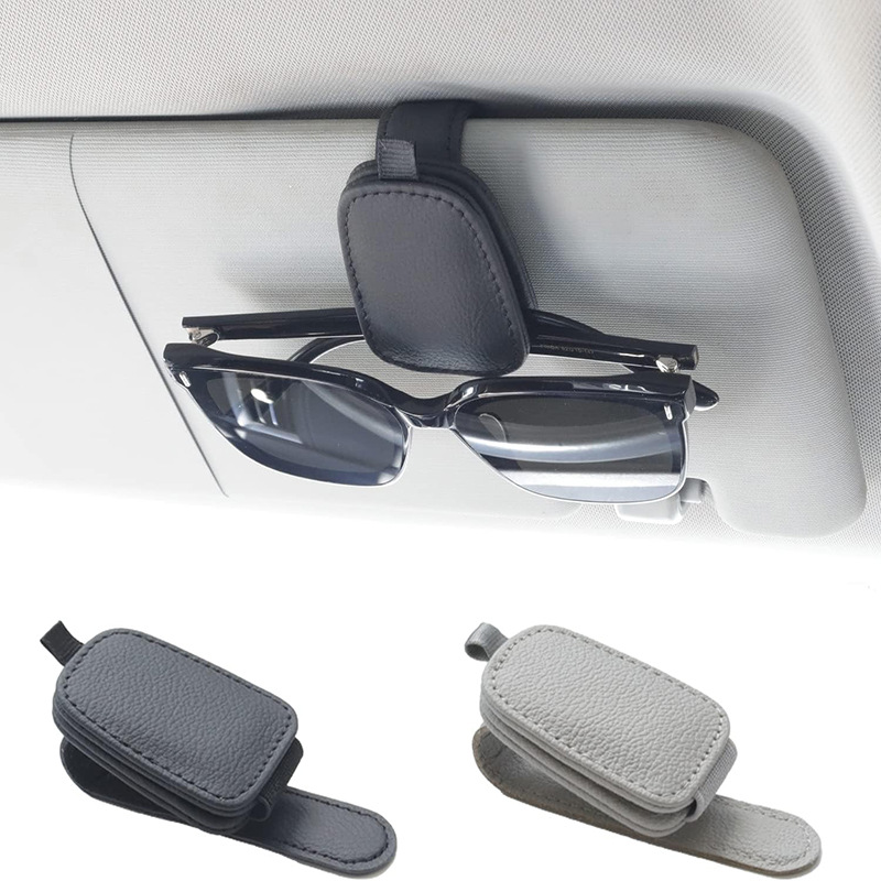 PU magnetic car fashion glasses frame sun visor sunglasses clip car interior sun visor accessories anti-scratch