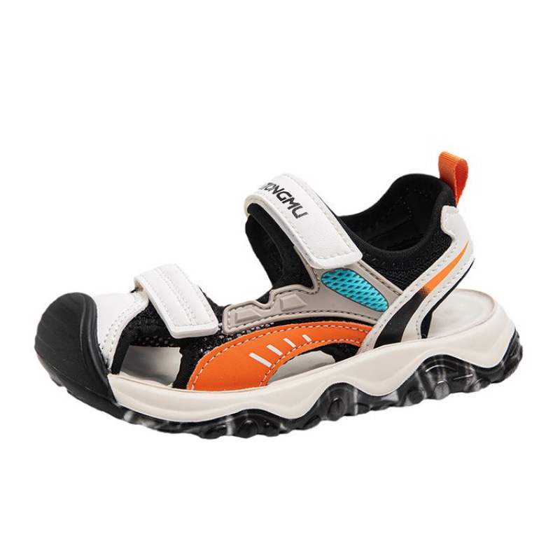 Children's Sandals Boys 2024 New Summer Handsome Non-slip Sports Sandals Soft Bottom Boys Beach Shoes Large Children