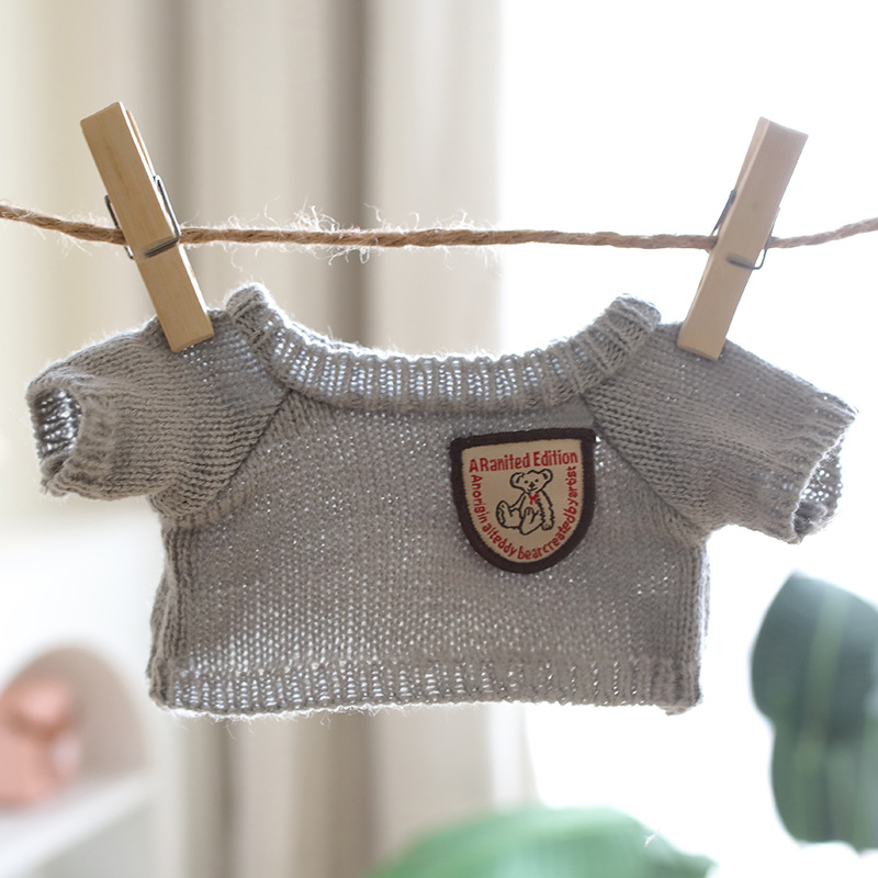 Little Bear Clothes Cotton Doll Doll Costume Sweater Sweater Teddy Bear 30cm Doll Plush Toy Doll