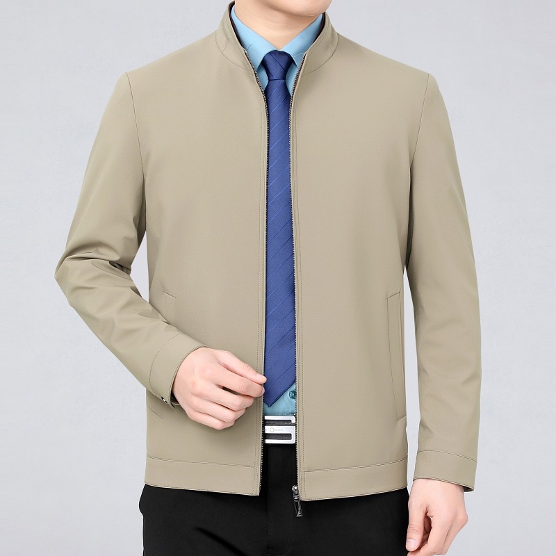 Dad's Spring Clothes Middle-aged Men's Thin Jacket Spring and Autumn Middle-aged and Old Men's Jacket 40-50 Years Old Men's Jacket