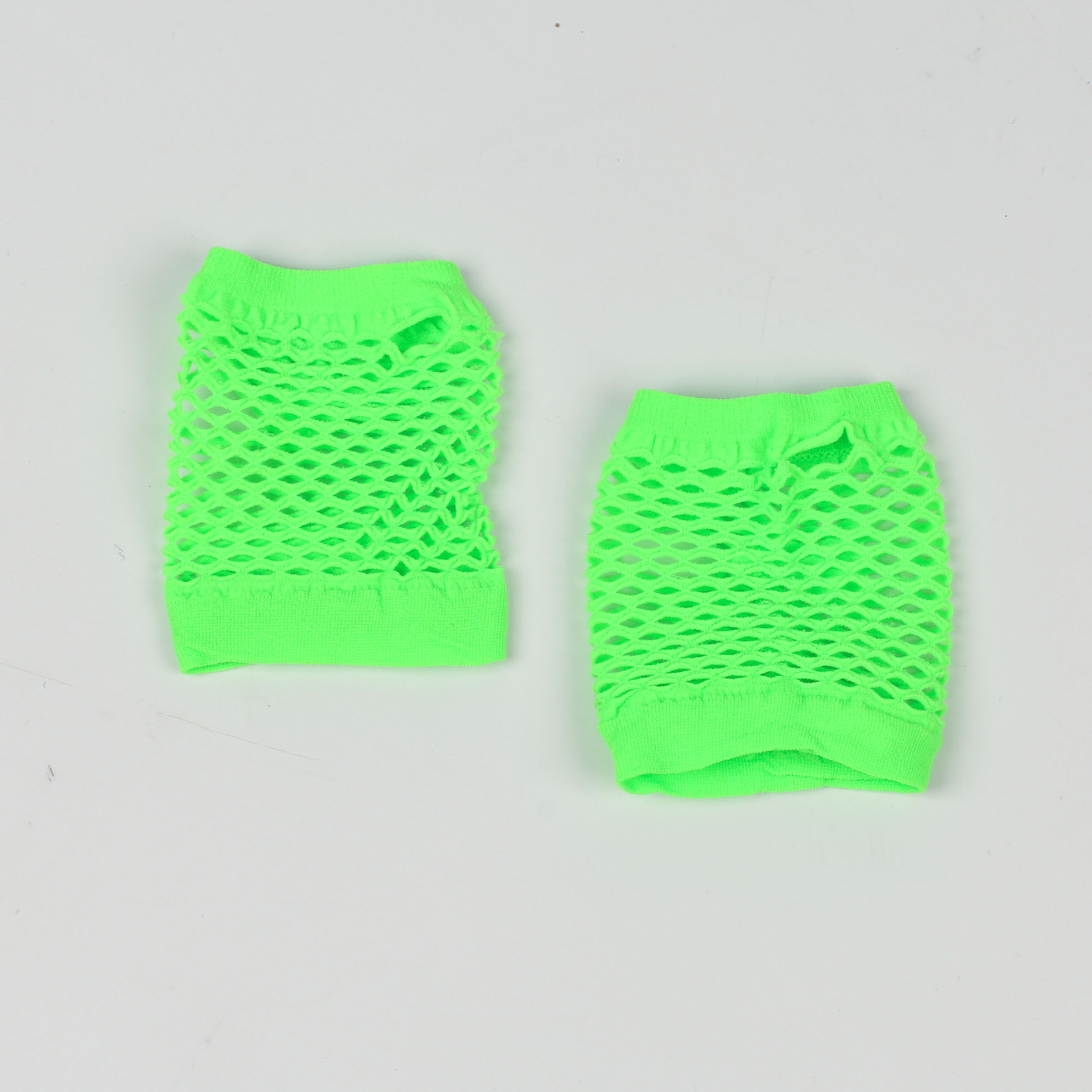 Cross-border short fishing net gloves nightclub multi-color sexy stretch gloves punk gloves European and American hollow mesh gloves_voghion.com