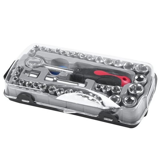 40-piece sleeve combination suit sleeve set auto repair tools household hardware tools hexagonal sleeve combination tools