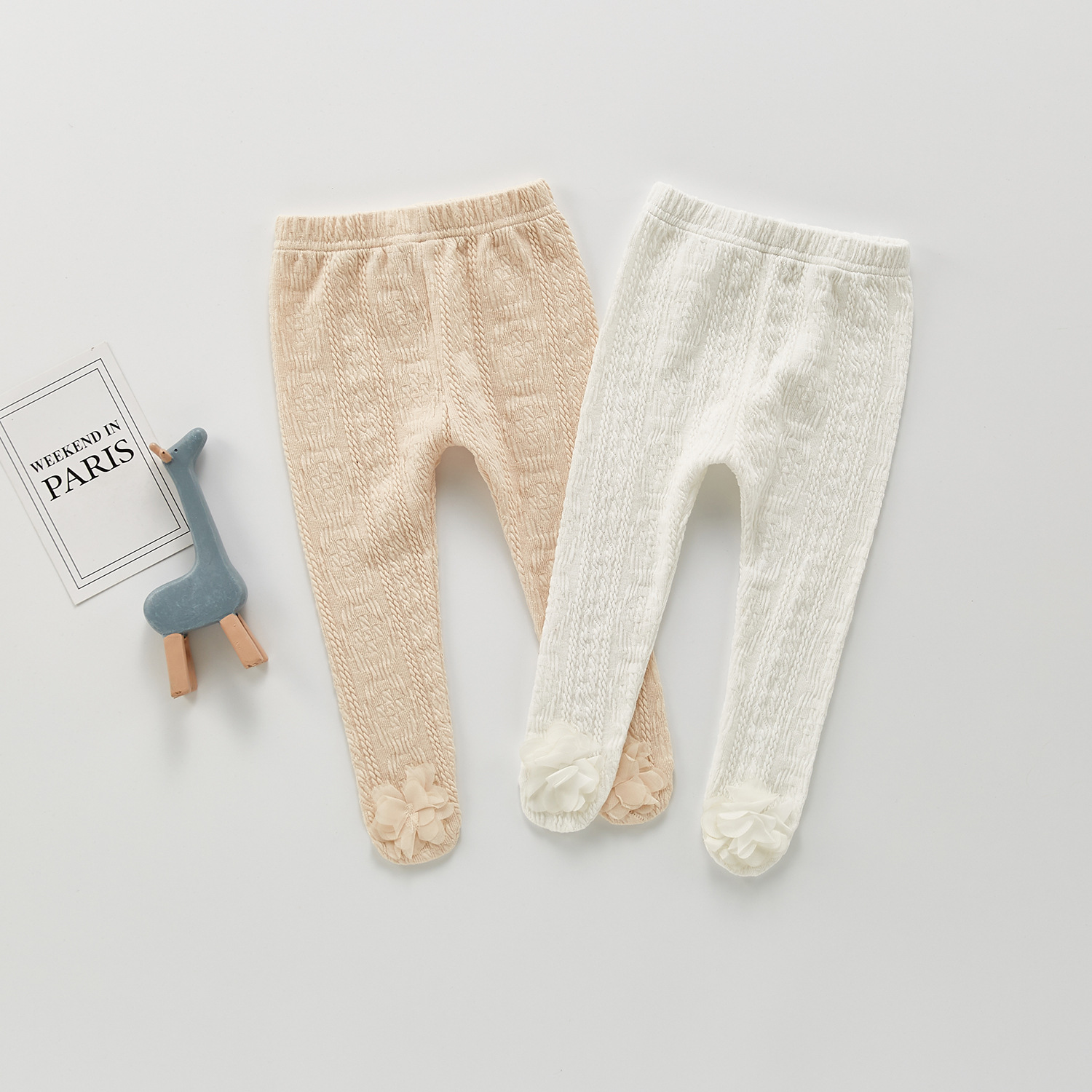 Korean style children's clothing baby girls' one-piece pantyhose autumn new children's infant one-piece leggings western style