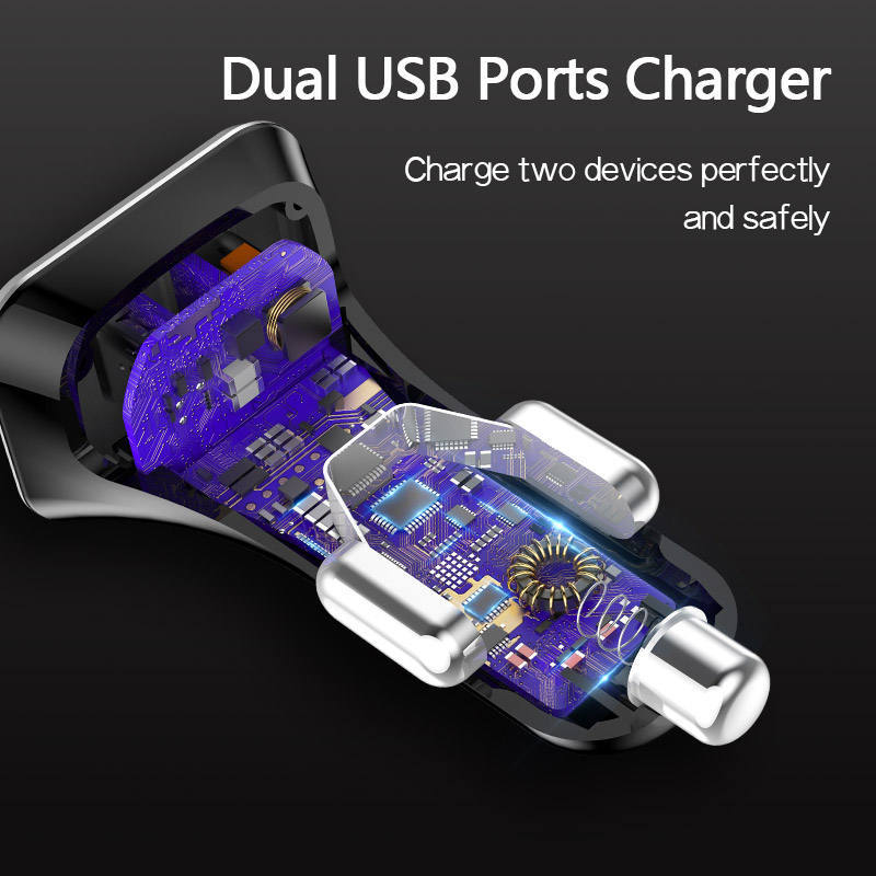 New PD QC3.0 car charger fast charging TYPE-C car mobile phone charger cross-border factory