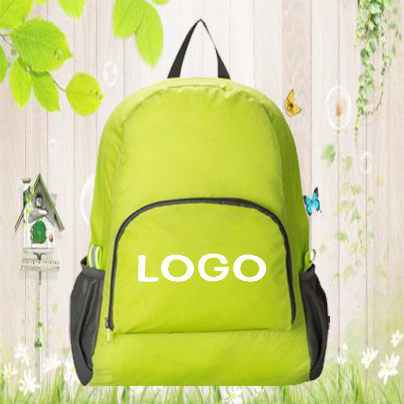 Outdoor Multifunctional Travel Leisure Folding Backpack School Training Student Schoolbag Printing logo