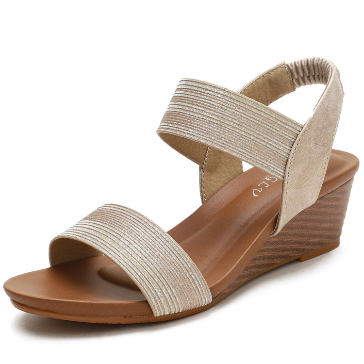 Women's sandals with Roman shoes fairy style new summer plus size wedge fashion women's shoes 1418-169A