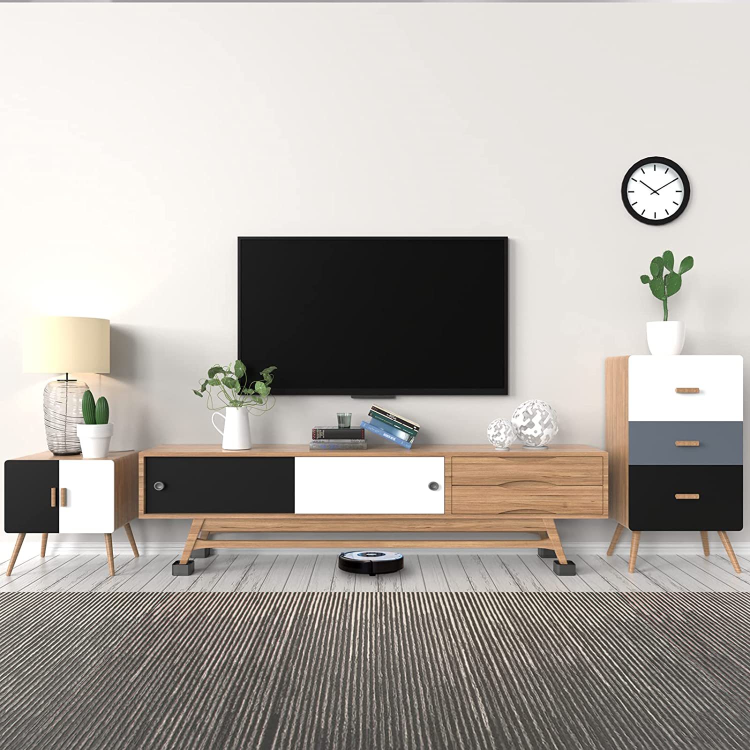 Full Edge Bed Foot Elefying Mat Furniture Foot Mat Stacking Non-Slip Cabinet Foot Base Refrigerator Washing Machine Base Table and Chair