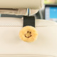 Yellow smiling face black chair back Hook single