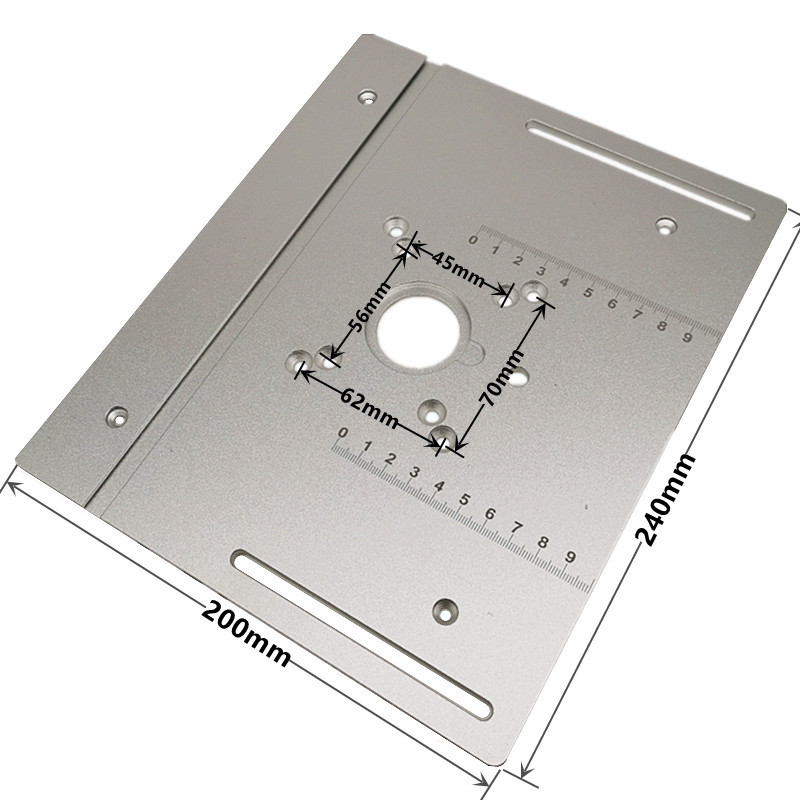 C8 woodworking engraving machine flip board Bakelite milling table aluminum alloy panel Mountain push ruler flip board