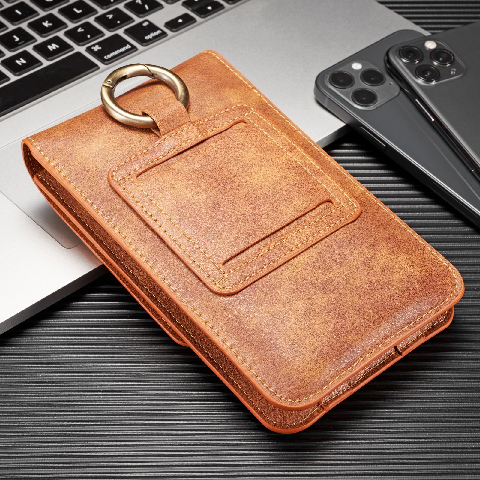 DG.MING large 6.5 inch universal mobile phone waist bag for iPhone12/11Pro MAX/7/8p/XR_voghion.com