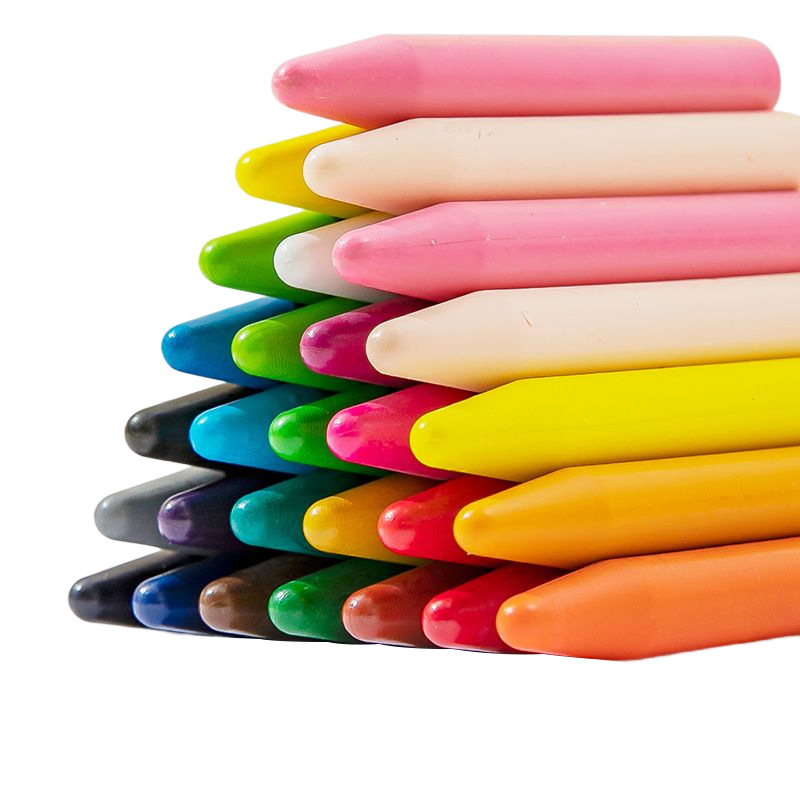 Dirty hand plastic crayon washable non-toxic kindergarten 12 color 24 color children's graffiti pen easy to hold not easy to break