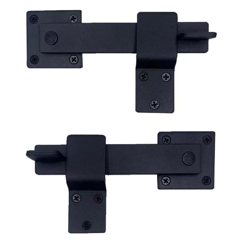 Barn door rotating solid iron door latch 5.5-inch buckle lock door bolt sliding door buckle latch wooden door lock
