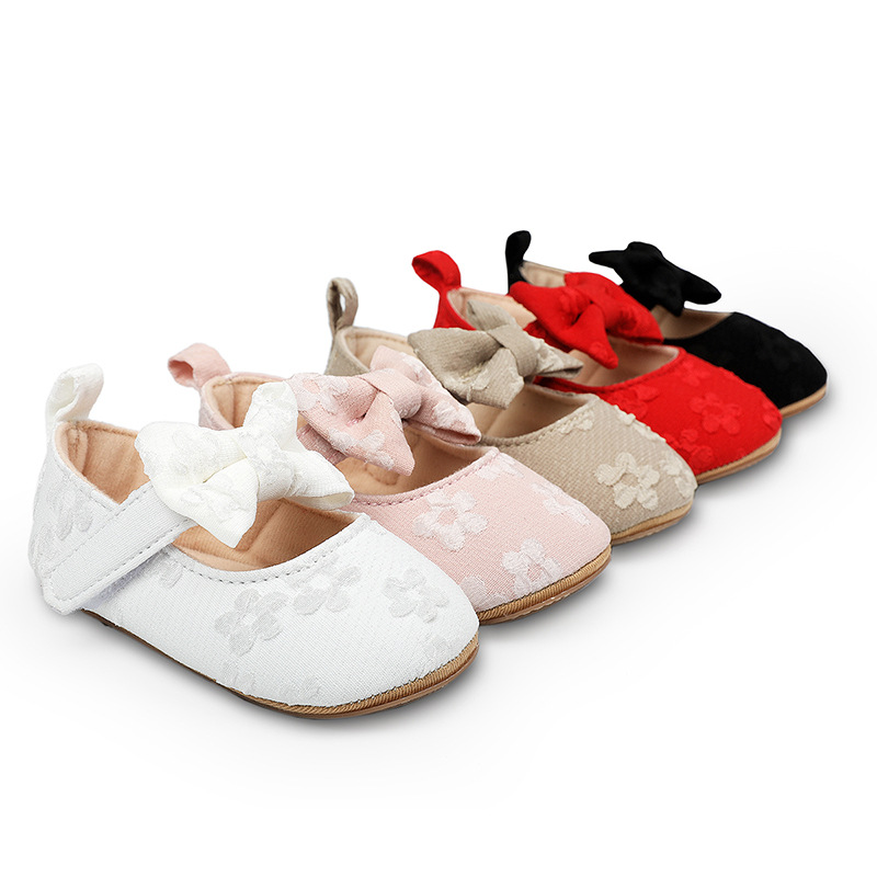 Aimee 0-1 New Non-slip Baby Princess Shoes Rubber Bottom Baby Shoes Breathable Toddler Shoes Baby Shoes 2159