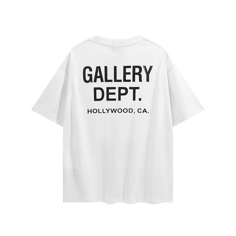 Summer fashion brand GALLERY DEPT letter slogan LOGO printing hip hop men and women casual round neck short sleeve t-shirt