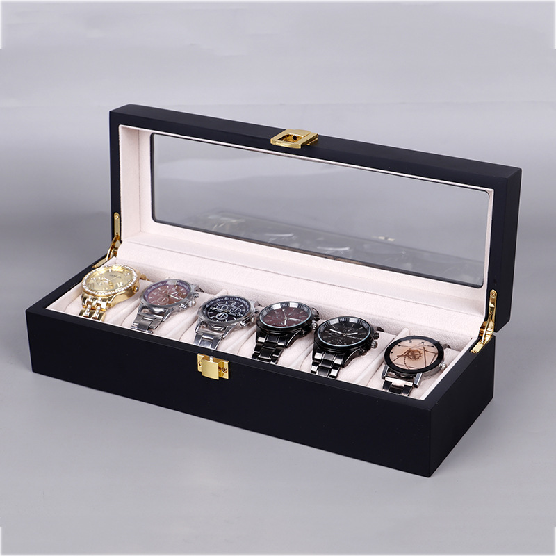 Tanyun Zhiyuan black matte paint 610120 watch box wholesale jewelry storage display box