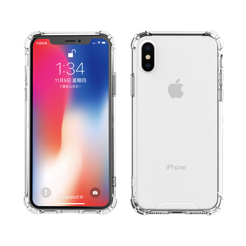Suitable for iphone16 mobile phone case Apple 15 silicone four-corner airbag 14 transparent 12 drop-proof 13 fine hole protective cover