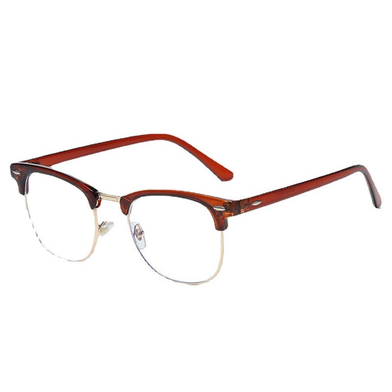 新款3016镜框日夜两用变色防蓝光眼镜复古眼镜框变色平光镜眼镜框