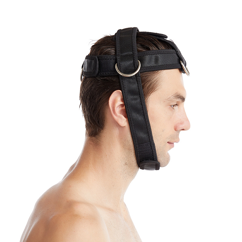 Neck training with head and neck trainer shoulder weight-bearing strength training head and neck cap head strength training spot