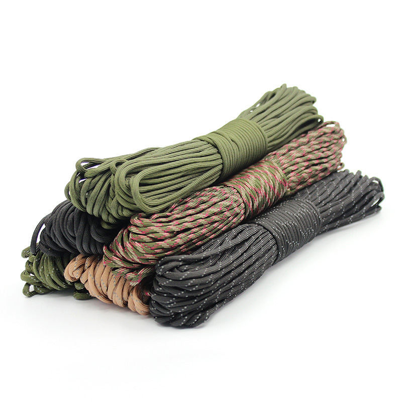 7 Core 4mm Umbrella Rope Jewelry Braided Rope Multifunctional Mountaineering Paratroopers Traction Rope Escape Lifesaving Equipment Safety Umbrella Rope