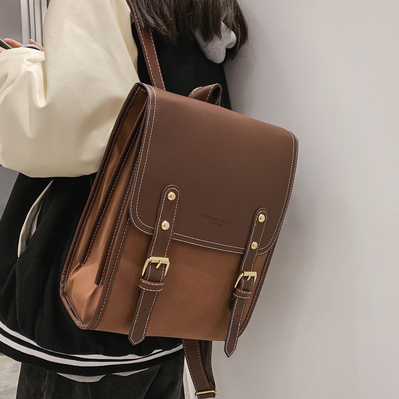 Korean-style ins Antique Backpack Women's Campus Mori Retro All-match Large Capacity Student Schoolbag Computer Backpack