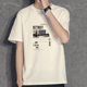 Summer Pure Cotton Men's Short-sleeved T-shirt Trendy Brand Loose All-match Couple's Clothing Men's Top T-shirt Foreign Trade Base Shirt