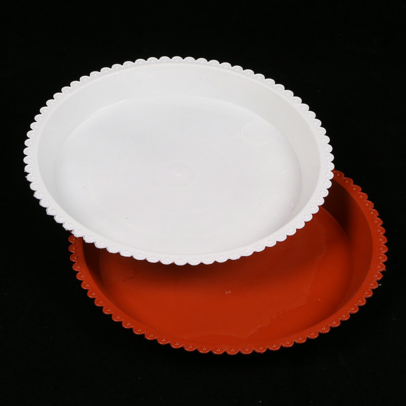 Flower pot tray base tray factory wholesale round lace flower pot water tray flower pot base plastic water tray