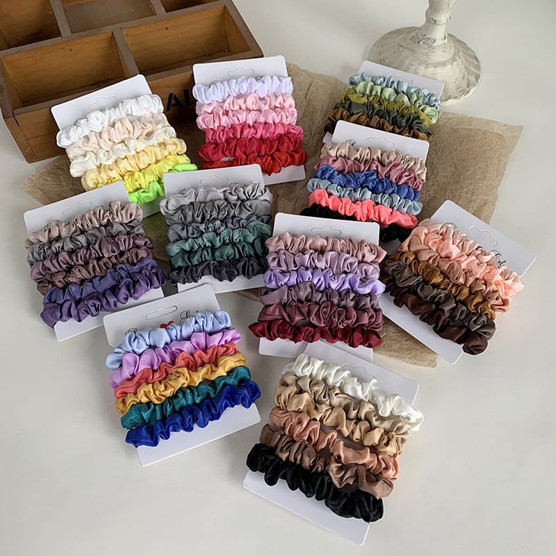 Miaode jewelry new matte small intestine hair ring cross-border European and American large intestine hair rope high-grade hair rope hair accessories wholesale