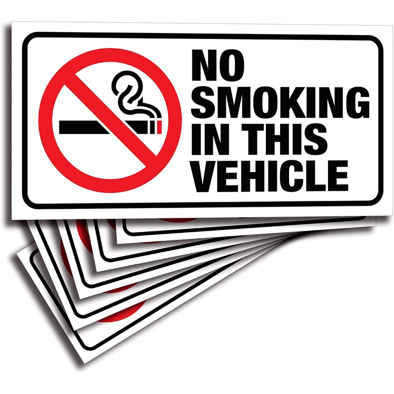 Foreign trade hot spot No smoking sticker No smoking sign waterproof No smoking label sticker