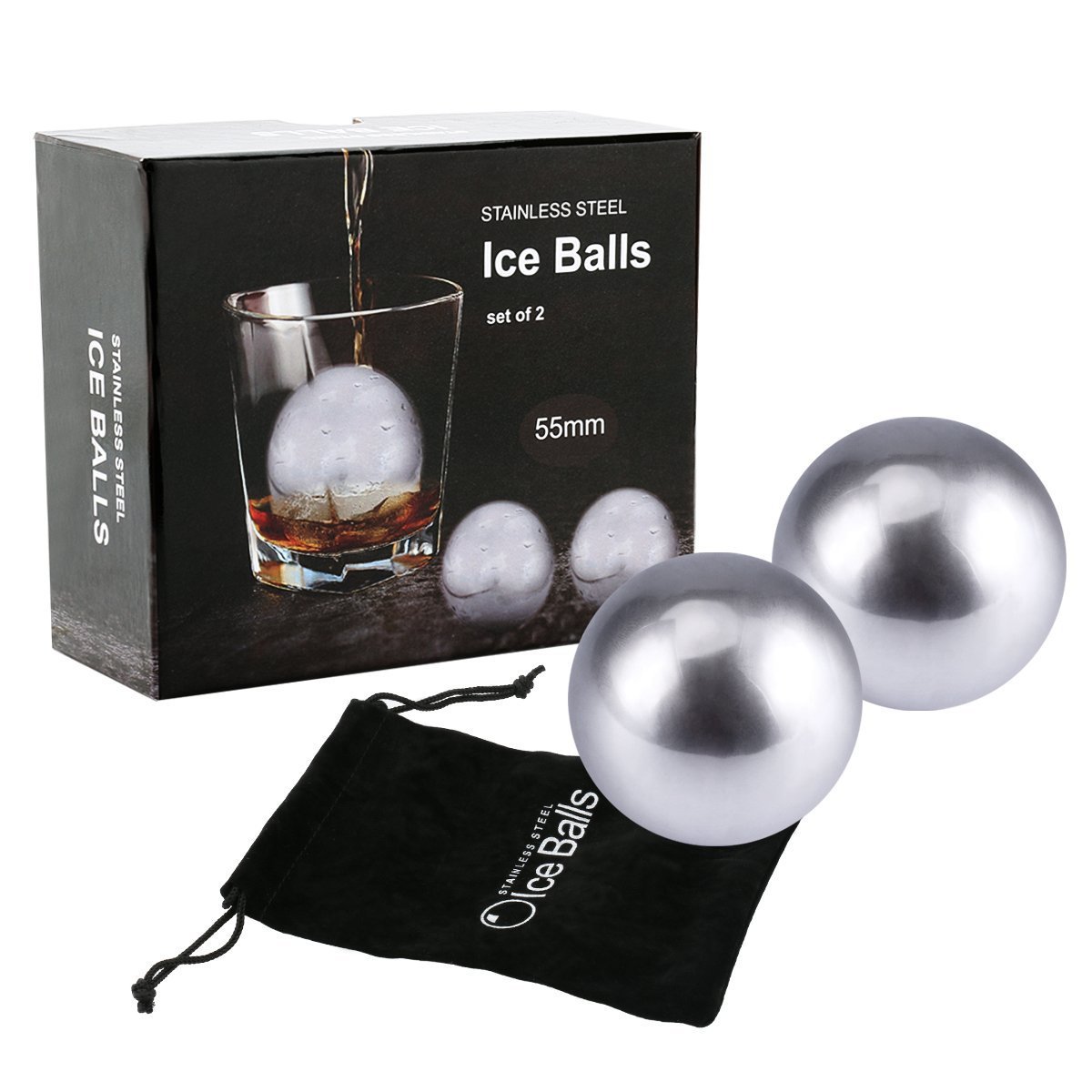 Spot 304 stainless steel ice hockey (25.4mm) ice whiskey metal ice creative bar ice wine Stone