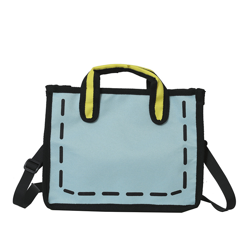 2D bag high-looking style women's crossbody cute portable commuter school shoulder daily matching fresh sweet bag