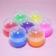48x 56mm Oval Gashapon Capsule Mini Doll Toy Hand Gashapon Machine Empty Shell Pills Colorful Plastic Shell
