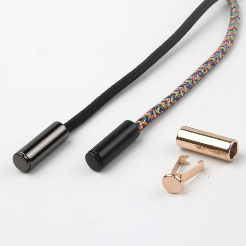 In stock supply metal clip Bell coat down jacket clothing accessories rope buckle stop rope buckle elastic adjustable button