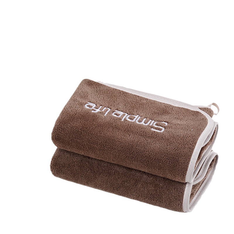 Youth Style Towel Bath Towel Not Easy to Fade Thickened Absorbent Soft Thickened Adult Bath Towel Face Towel Embroidered LOGO