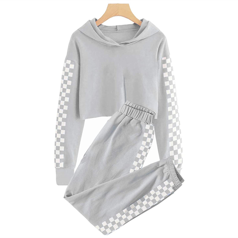 2022 Spring and Autumn New European and American cross-border children's suit hooded pullover vests Amazon wish children's clothing wholesale