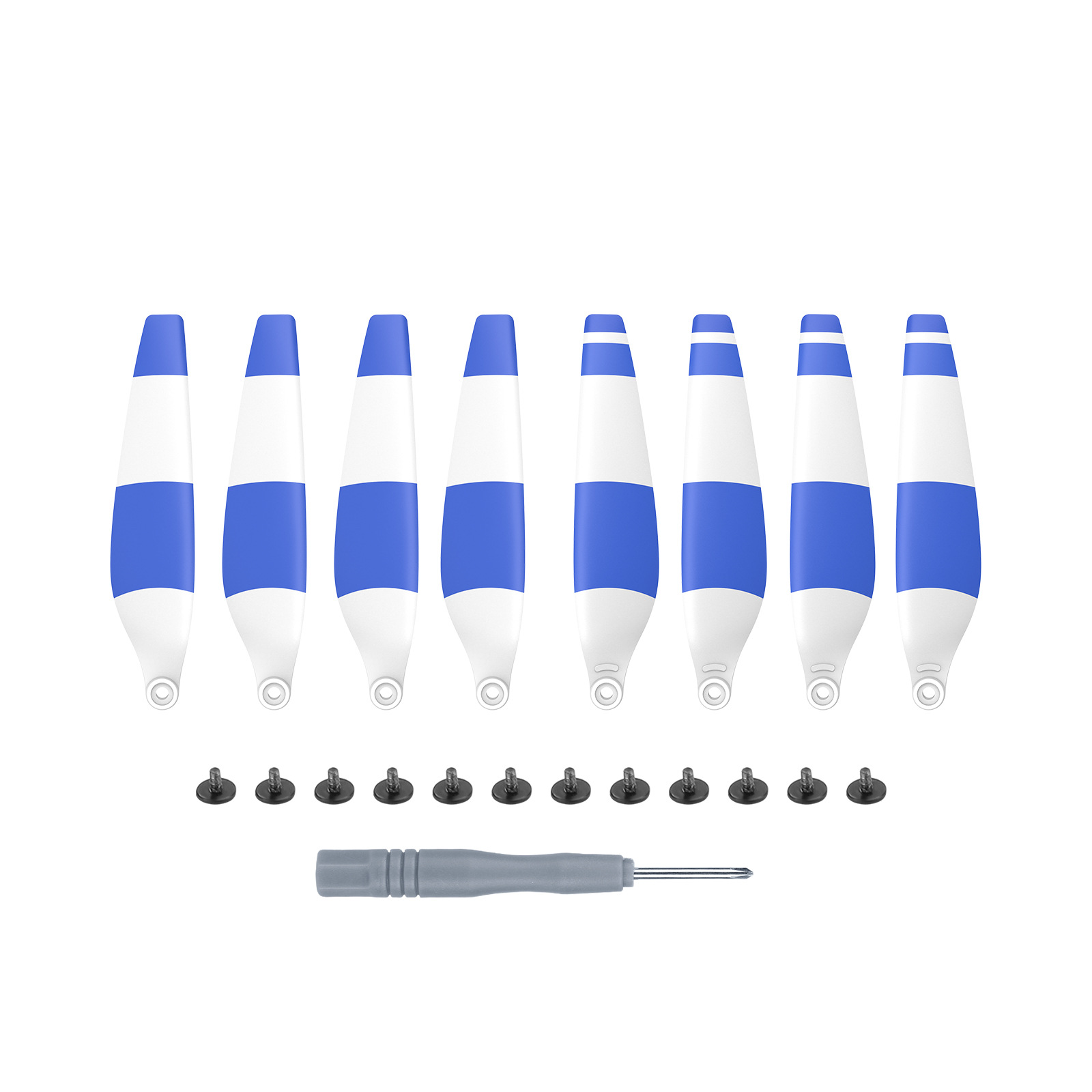 Double-sided white paddle blue stripe Image