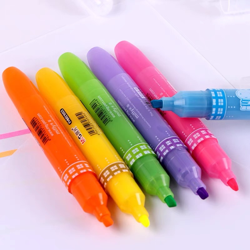Chenguang Highlighter 21003 Mifei Color Fragrance Student Color Marker 6 Color Marker Large Head Pen