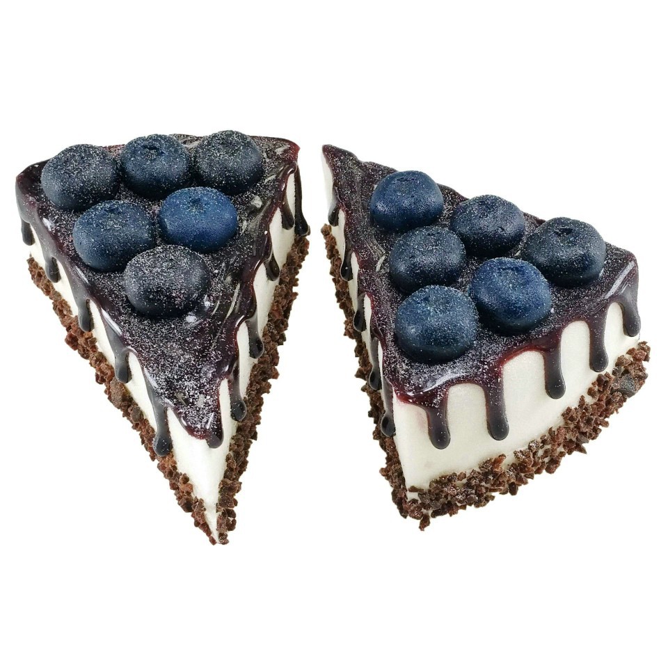 One-piece delivery triangle cut fruit cream cake model pu home decoration dessert fake film and television props