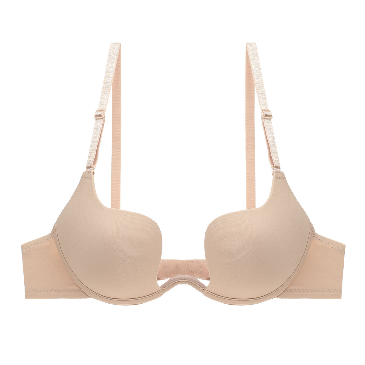 European and American Sexy Underwear U-Shaped Backless Dress Wedding Invisible Underwear Various Wear Methods American Back Small Chest Gathered Bra