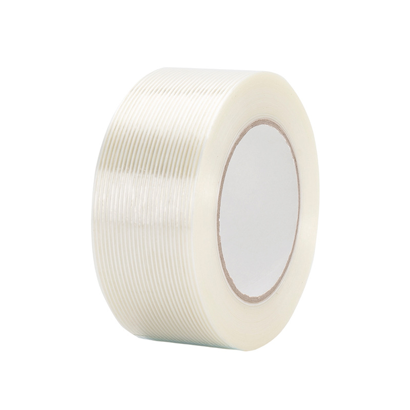 Glue stripe fiber tape lithium battery printing packaging paste plate sealing packaging steel roll strapping high adhesive tape wholesale