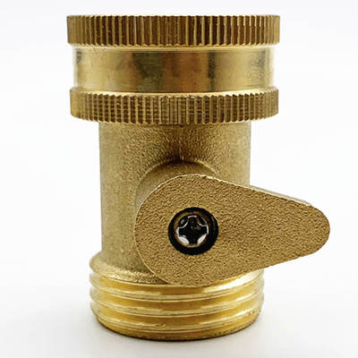 Brass garden hose single-way ball valve garden water pipe shut-off valve GHT3/4 inch hose connector with switch