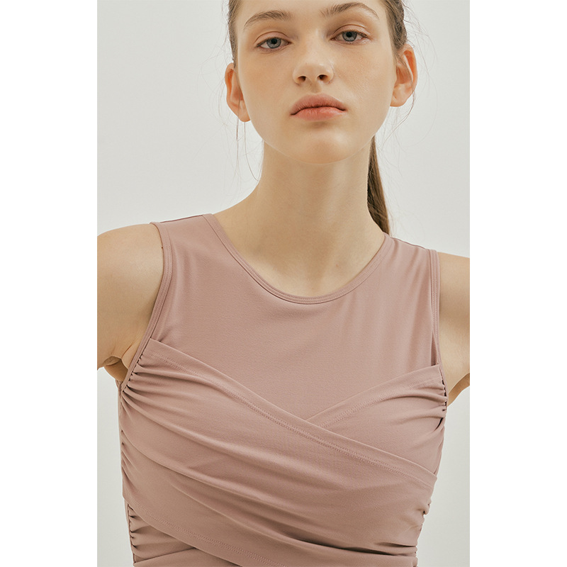 Thick Sleeveless Sports Vest Yoga Short Top Fashion Sexy Temperament Bracket Pad Fitness Clothes bra